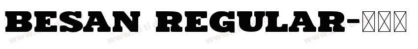 BESAN Regular字体转换